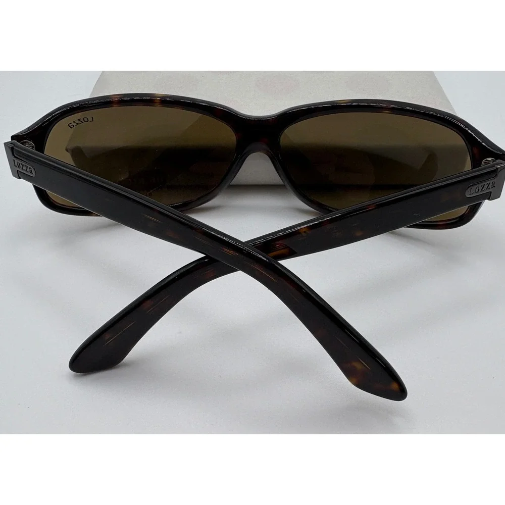 Lozza Estoril 1 1651/63/722 Brown/Tan Oval Tortoiseshell Sunglasses Italian Made